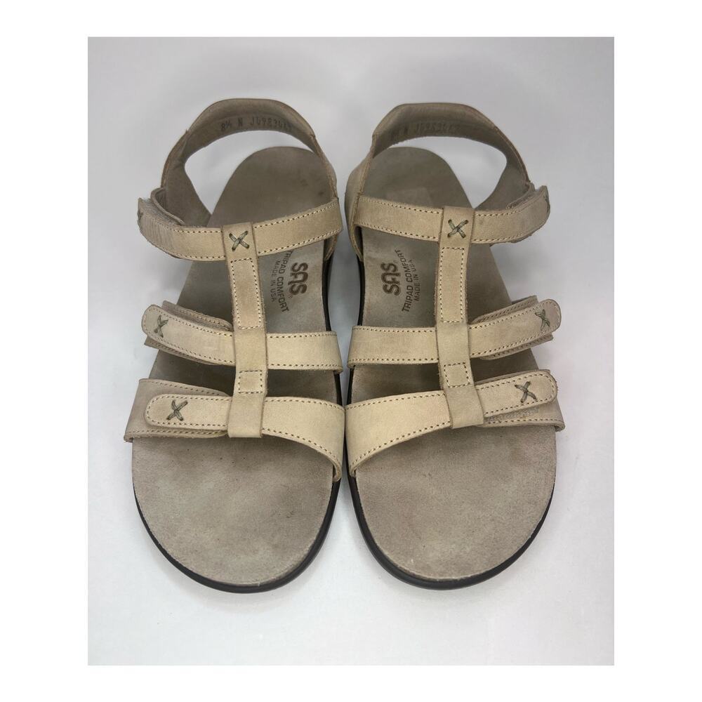 SAS Sorrento T-Strap Leather Sandals Women’s Size 8.5